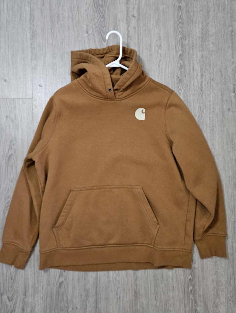 Carhartt Men’s XL Crewneck Hooded Sweatshirt in Caramel Brown